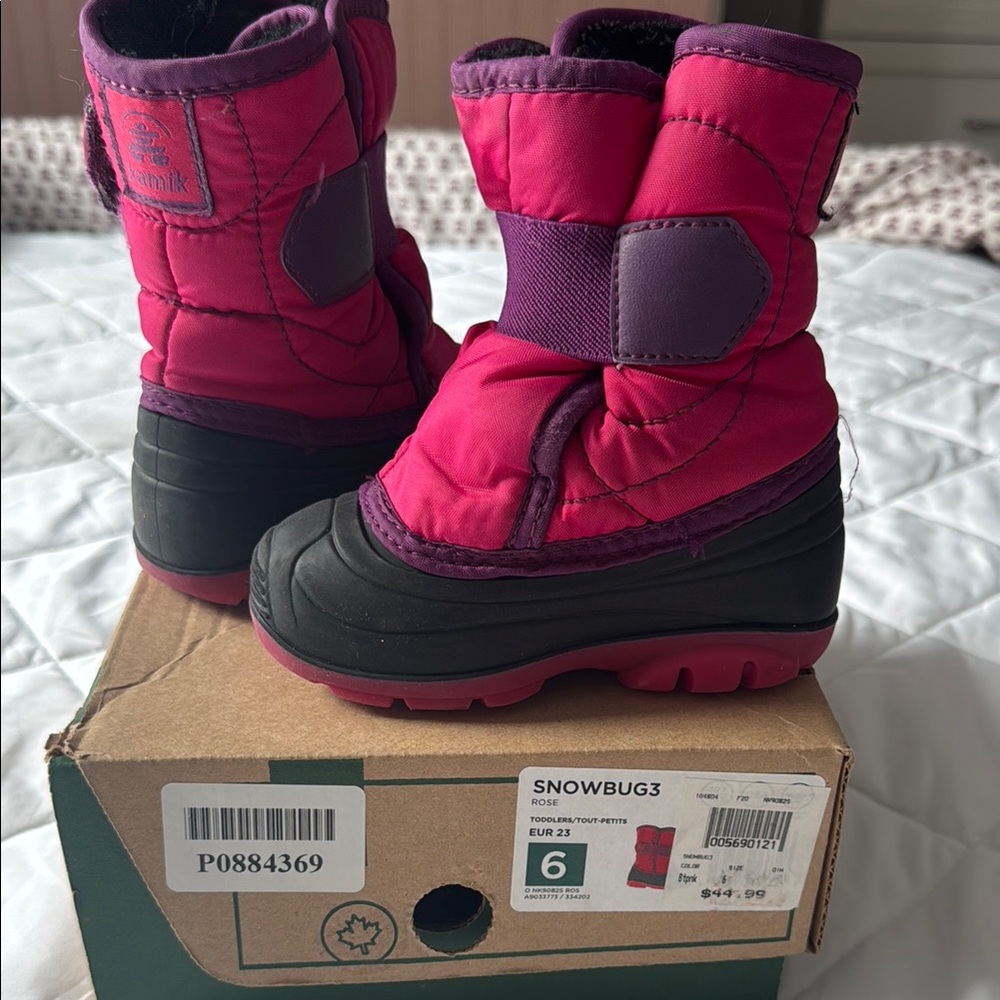 Kamik Snowbug3 Pink and Purple Winter Boots
